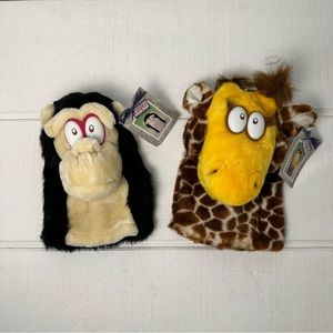 Vintage | NWT House of Lloyd Hand Puppets Gorilla and Giraffe